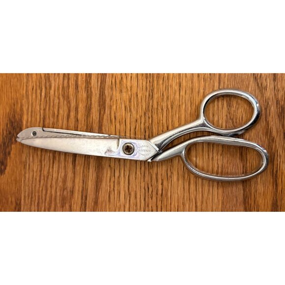 Vintage Wiss Scissors Set Of 3 - CB9 Pinking Shears SN7 Shears & Chrome Serrated - Picture 5 of 10